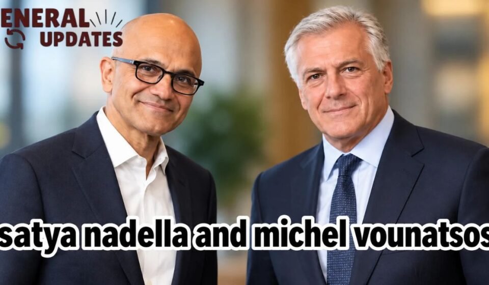 satya nadella and michel vounatsos
